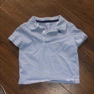 Carter’s blue and white striped polo